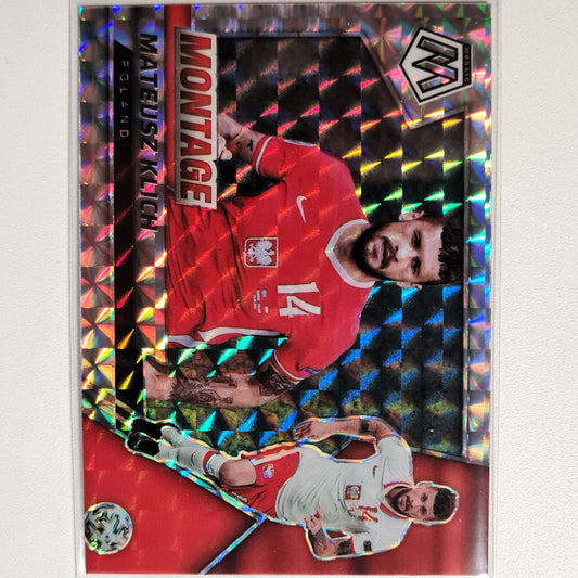 Mateusz Klich 2021-22 Panini Mosaic Montage Fifa road to world cup Prizm  #12 soccer Poland Excellent/Mint sleeved