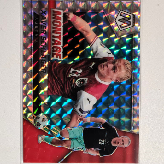 Xaver Schlager 2021-22 Panini Mosaic Montage Fifa road to world cup Prizm  #30 soccer Austria Excellent/Mint sleeved