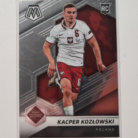 Kacper Kozlowski 2021-22 Panini Mosaic fifa road to world cup Rookie RC #52 Soccer Poland Mint sleeved