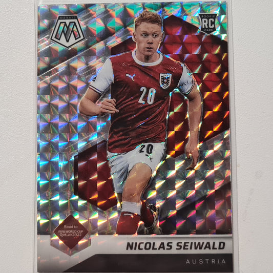 Nicolas Seiwald 2020-21 Panini Mosaic fifa road to world cup Prizm #80 Soccer Austria Mint sleeved