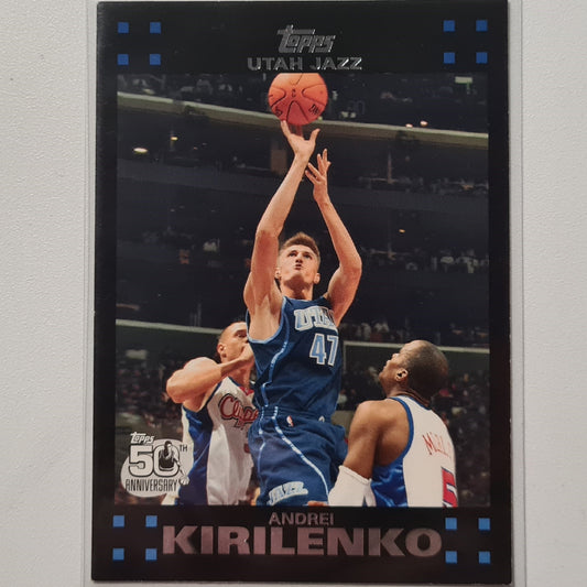 Andrei Kirilenko 2007 Topps 50th anniversary #47 NBA Basketball Utah Jazz very good sleeved