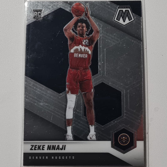 Zeke Nnaji 2020-21 Panini Mosaic Rookie RC #231 NBA Basketball Denver Nuggets Excellent sleeved