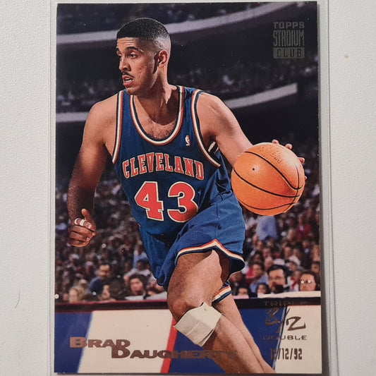 Brad Daugherty 1993 Topps Stadium Club Triple Double #7 NBA Basketball Cleveland Cavaliers, sehr gute Ärmel