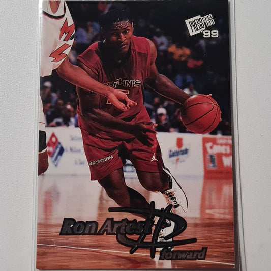 Ron Artest 1999 Presseausweis Nr. 12 NBA Basketball ST.Johns mit sehr guten Ärmeln