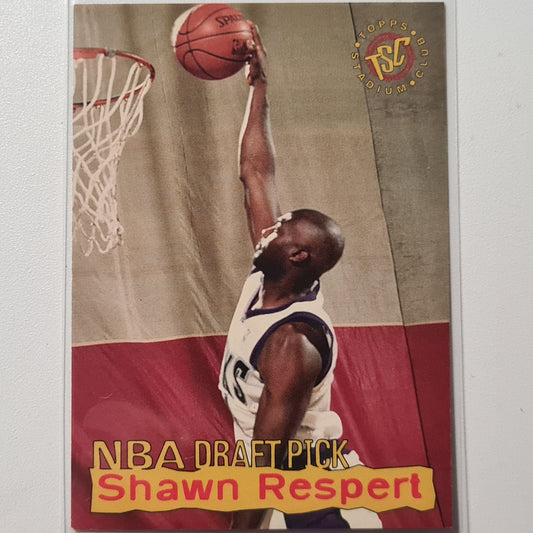 Shawn Respert 1995 Topps Stadium club nba draft pick RC Rookie #8 NBA Basketball Milwaukee Bucks Excellent sleeved