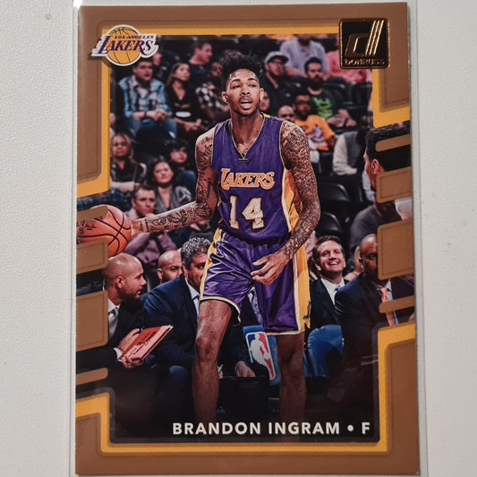 Brandon Ingram 2017-18 Panini Donruss gold #67 NBA Basketball LA Lakers very good sleeved