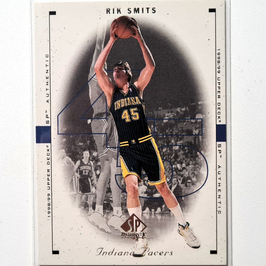 Rik Smits 1998/99 Upper-Deck SP Authentic #41 NBA Basketball Indiana Pacers Hervorragende Ärmel