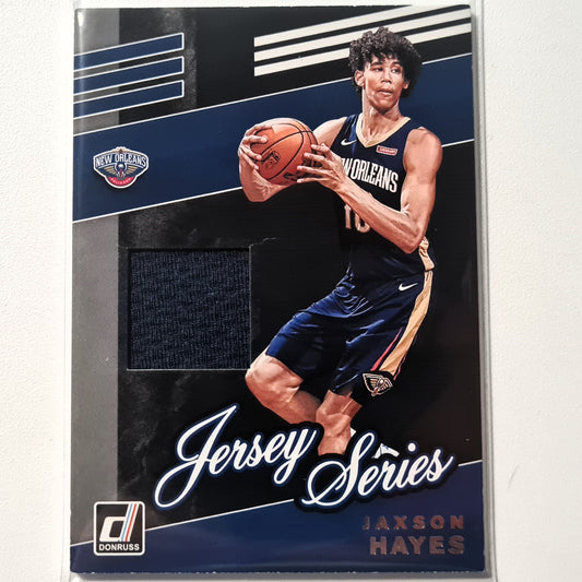 Jaxson Hayes 2021-22 Panini Donruss Jersey Series RC Patch JS-JAX NBA Basketball New Orleans Pelicans good sleeved