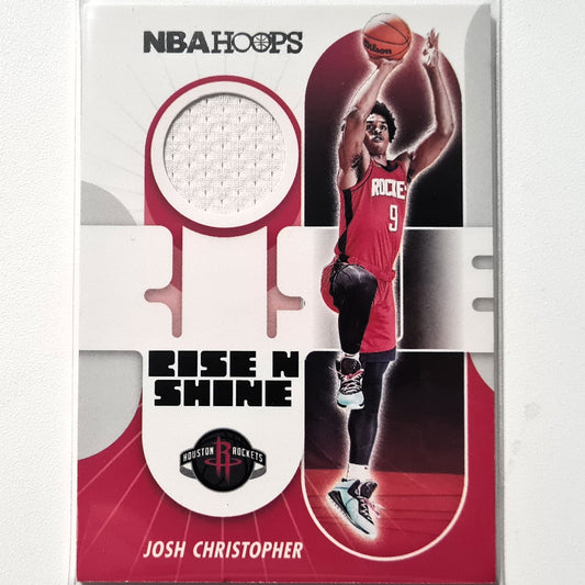 Josh Christopher 2021-22 Panini Hoops rise n shine RC Patch RS-JC NBA Basketball Houston Rockets Very good sleeved