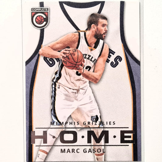 Marc Gasol 2015–16 Panini komplettes Home-Einsatztrikot Nr. 50 NBA Basketball Memphis Grizzlies Sehr gute Ärmel