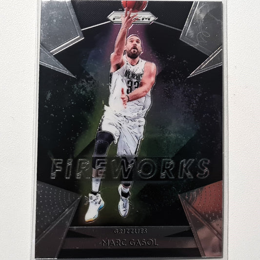 Marc Gasol 2018-19 Panini Prizm Fireworks Einsatz #27 NBA Basketball Memphis Grizzlies Hervorragende Ärmel