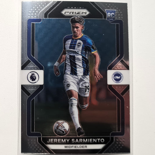 Jeremy Sarmiento 2022-23 Panini Prizm Premier League Rookie RC #136 Soccer Brighton & Hove Albion Mint sleeved