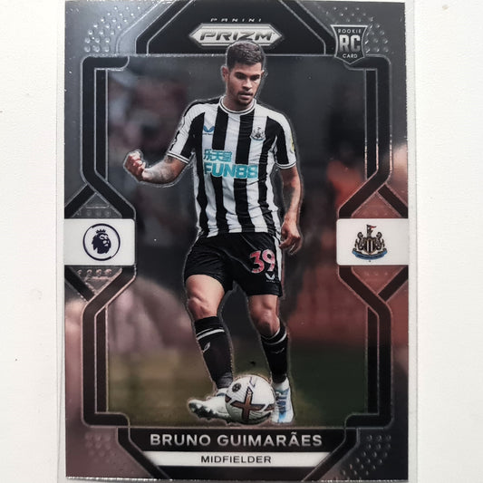 Bruno Guimaraes 2022-23 Panini Prizm Premier League Rookie RC #179 Soccer Newcastle United Mint sleeved