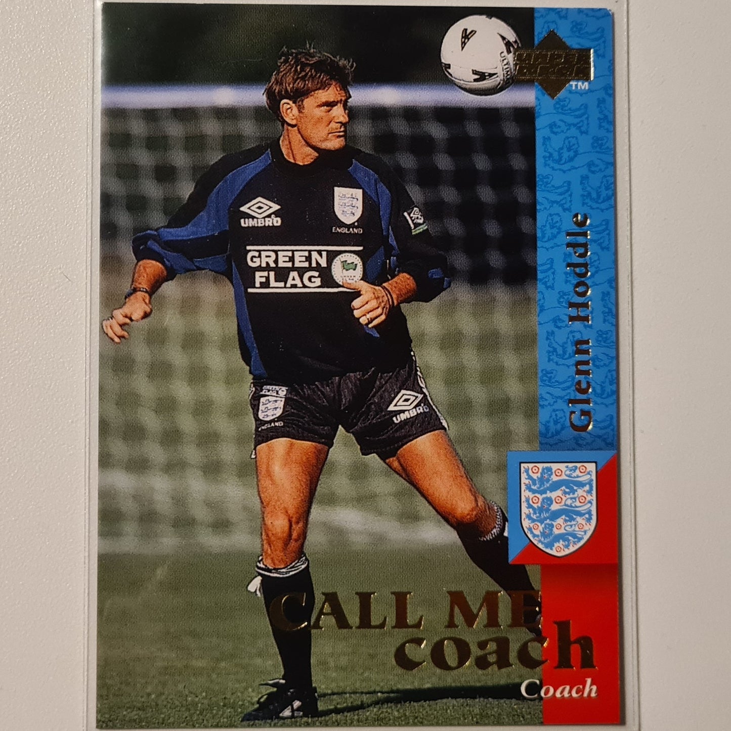 Glenn Hoddle 1997 Upper Deck England Soccer Call me coach #8  England World cup Good sleeved