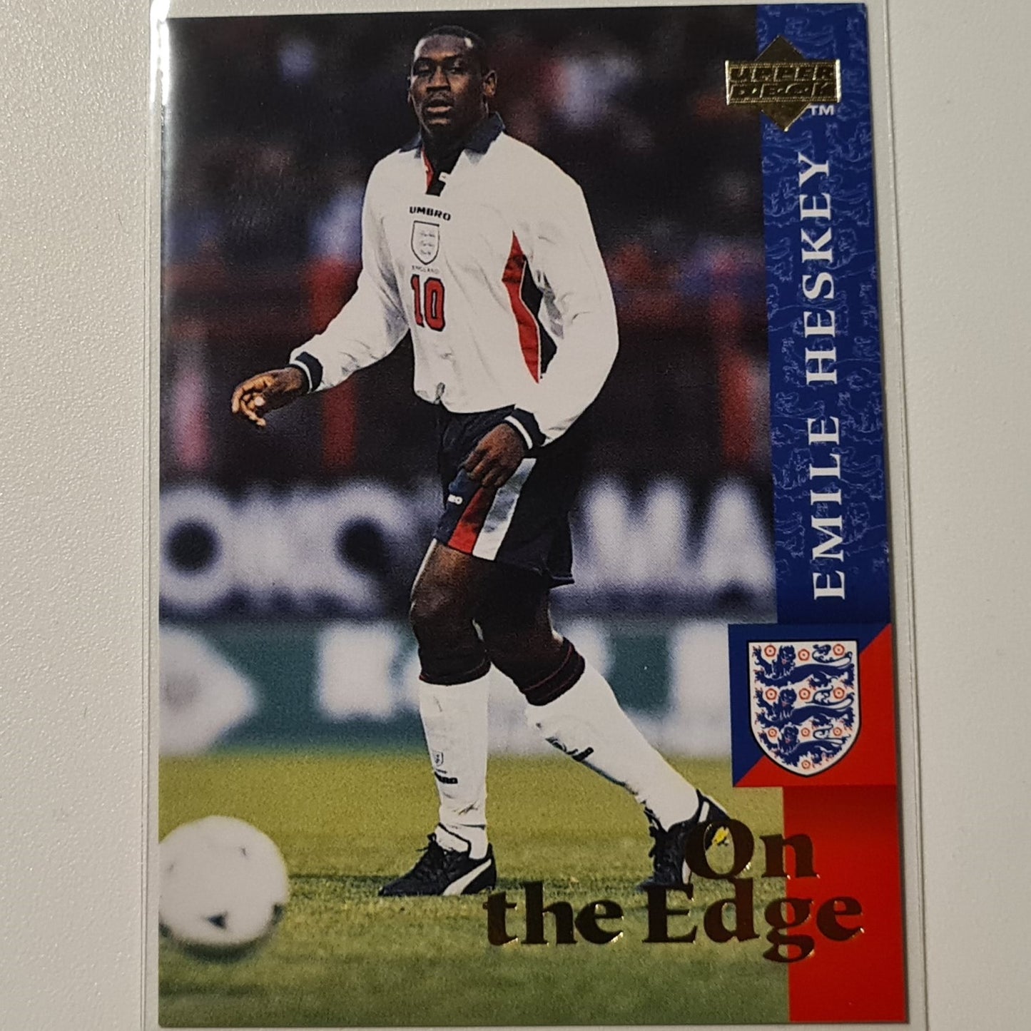 Emile Heskey 1997 Upper Deck England Soccer On the edge #69  England World cup Good sleeved