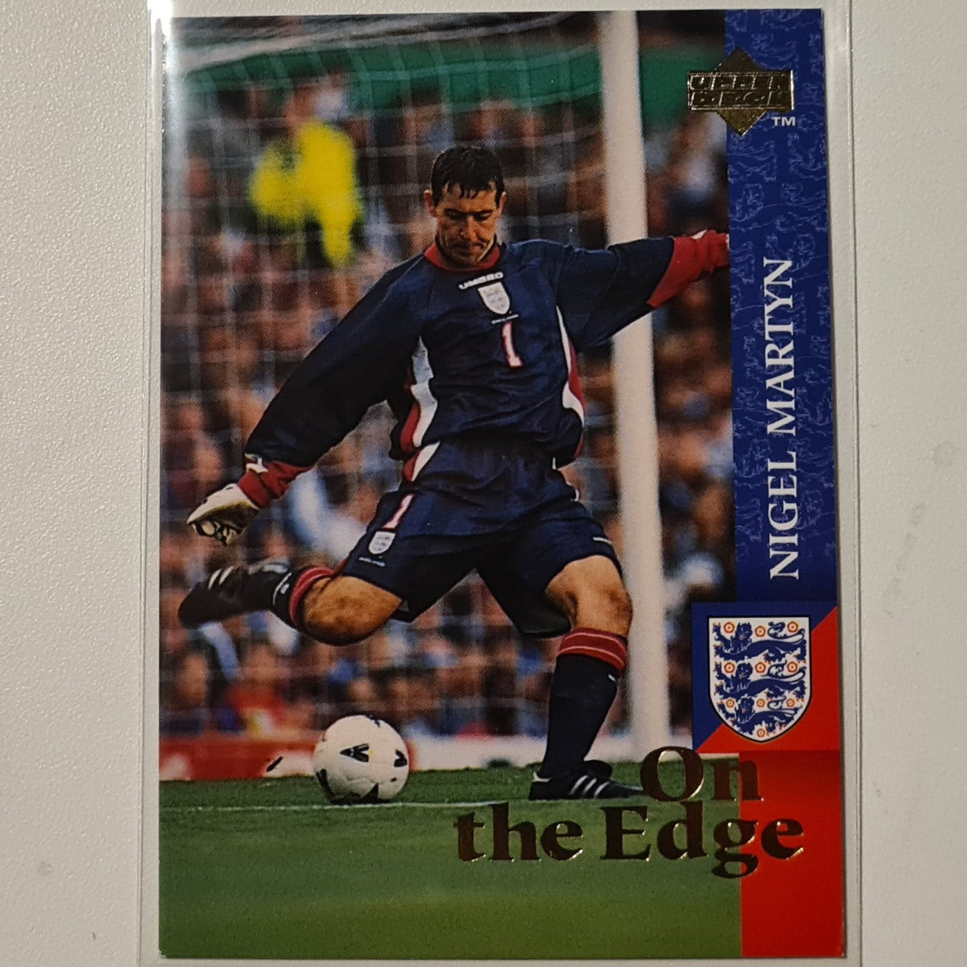 Nigel Winterburn 1997 Upper Deck England Soccer On the edge #64  England World cup Good sleeved