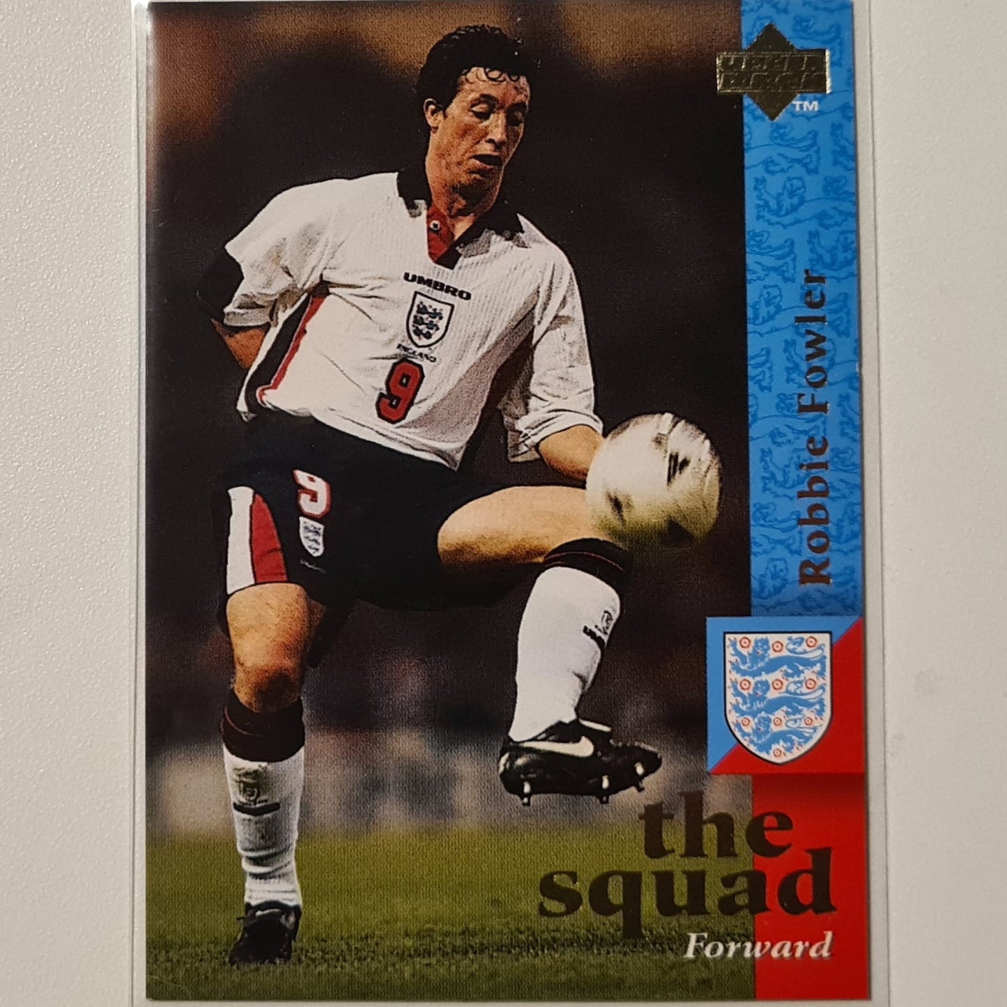 Robbie Fowler 1997 Upper Deck England Soccer  The Squad #28  England World cup Good sleeved