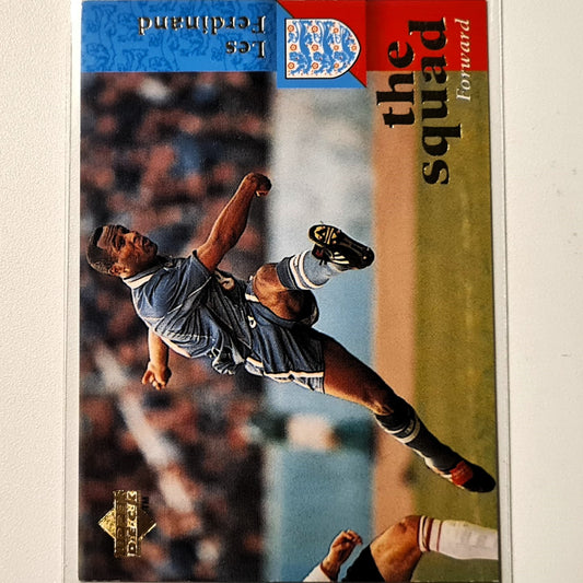 Les Ferdinand 1997 Upper Deck England Soccer  The Squad #27  England World cup Good sleeved