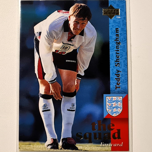 Teddy Sheringham 1997 Upper Deck England Soccer The Squad #25  England World cup Good sleeved