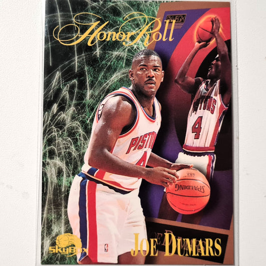 Joe Dumars 1996 Skybox Honor Roll #254 NBA Basketball Detroit Pistons Excellent Sleeved