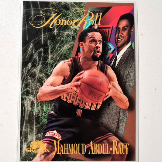 Mahmoud Abdul-Rauf 1996 Skybox Honor Roll #253 NBA Basketball Denver Nuggets Excellent Sleeved