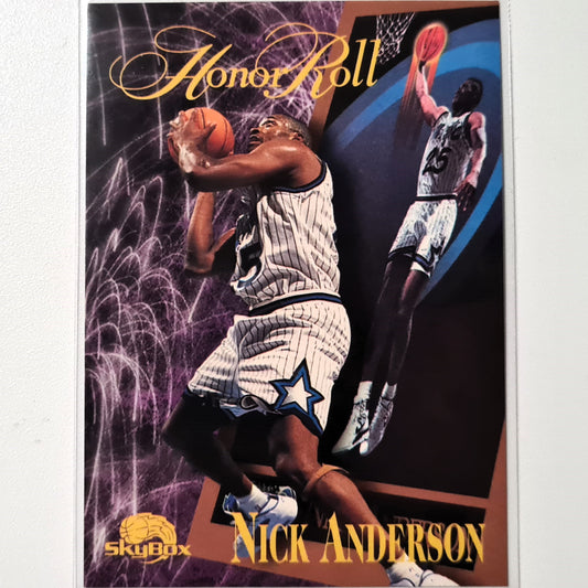Nick Anderson 1996 Skybox Honor Roll #265 NBA Basketball Orlando Magic Excellent Sleeved