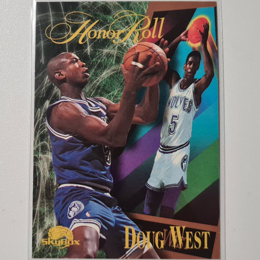 Doug West 1996 Skybox Honor Roll #262 NBA Basketball Minnesota Timberwolves Excellent Sleeved