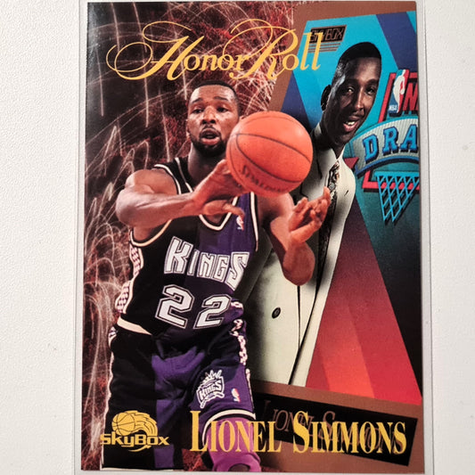 Lionel Simmons 1996 Skybox Honor Roll #272 NBA Basketball Sacramento Kings Excellent Sleeved