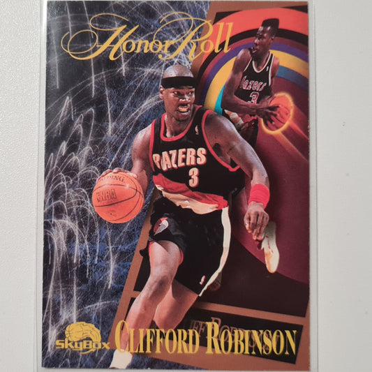 Clifford Robinson 1996 Skybox Honor Roll #270 NBA Basketball Portland Trail Blazers Excellent Sleeved