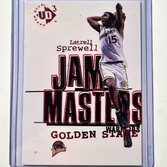 Latrell Sprewell 1997 Upper Deck UD3 Jam Masters #5 NBA Basketball Golden State Warriors Ausgezeichnete Ärmel