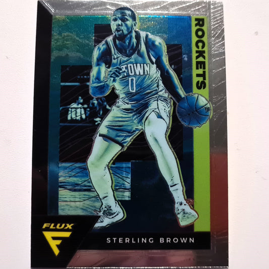 Sterling Brown 2020-21 Panini Flux #66 NBA Basketball Houston Rockets Excellent-Mint Sleeved