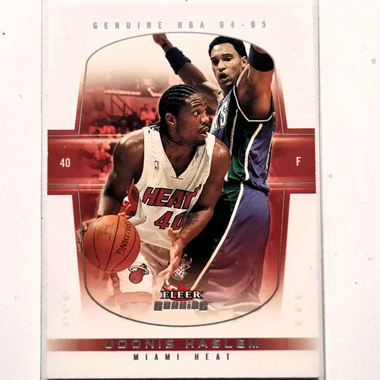 Udonis Haslem 2005 Fleer 04-05 Genuine #182 NBA Basketball Miami Heat Very Good Sleeved