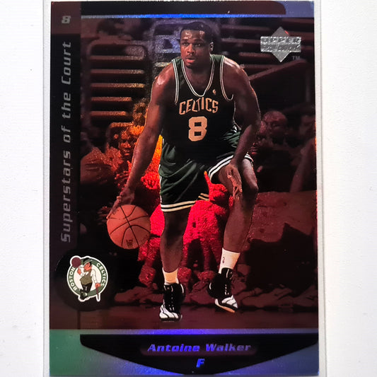 Antoine Walker 1998 Upper-Deck superstars of the Court C20 NBA Basketball Boston Celtics  good-very good Sleeved