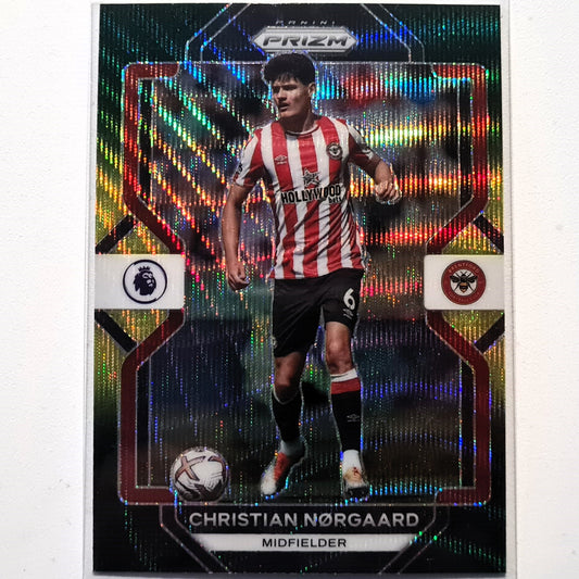 Christian Norgaard 2022-23 Panini Prizm Premier League Prizm  multicoloured #36 Football Soccer Brentford Mint Sleeved