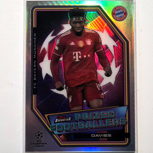 Alphonso Davies 2022-23 Topps Finest Prized footballers PF-3 Soccer Football Bayern Munich Excellent-Mint Sleeved