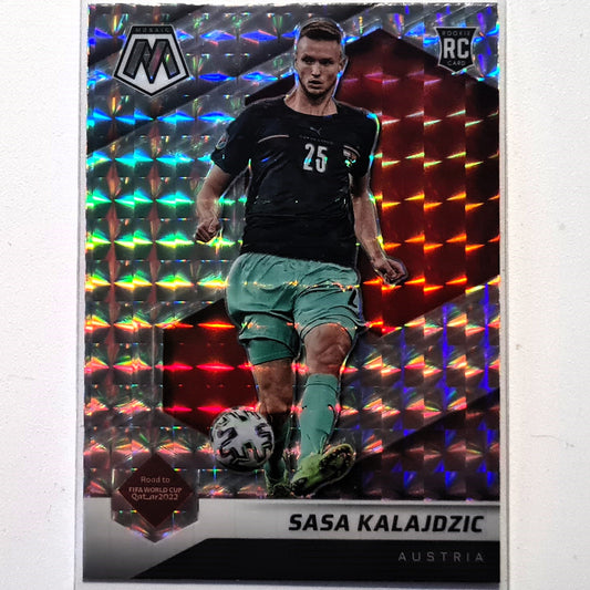 Sasa Kalajdzic  2021-22 Panini Mosaic Fifa road to the world cup Rookie RC Prizm #133 Soccer Austria Excellent-Mint Sleeved