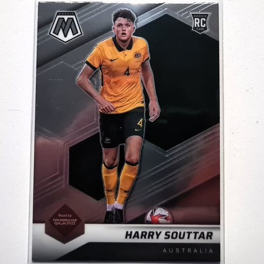 Harry Souttar 2022-23 Panini Mosaic Fifa road to the world cup Prizm Rookie RC #145 Soccer Australia Excellent-Mint Sleeved