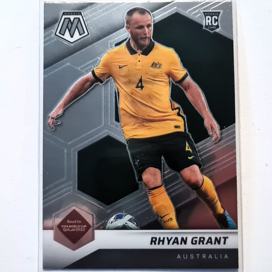 Rhyan Grant 2022-23 Panini Mosaic Fifa road to the world cup Rookie RC #150 Soccer Australia Excellent-Mint Sleeved