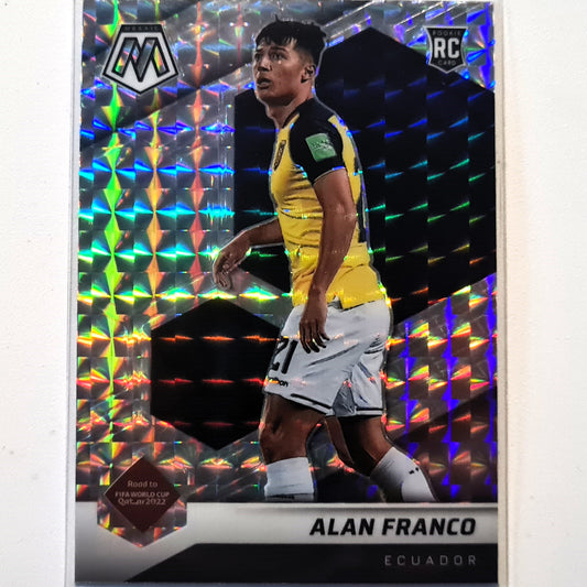 Alan Franco 2022-23 Panini Mosaic Fifa road to the world cup Prizm #79 Soccer Ecuador Excellent-Mint Sleeved