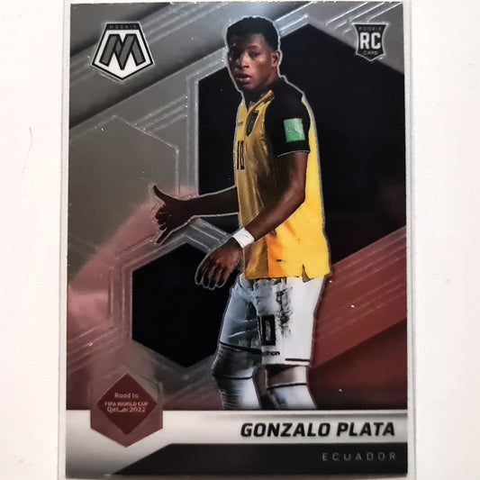 Gonzalo Plata 2022-23 Panini Mosaic Fifa road to the world cup Rookie RC #76 Soccer Ecuador Excellent-Mint Sleeved