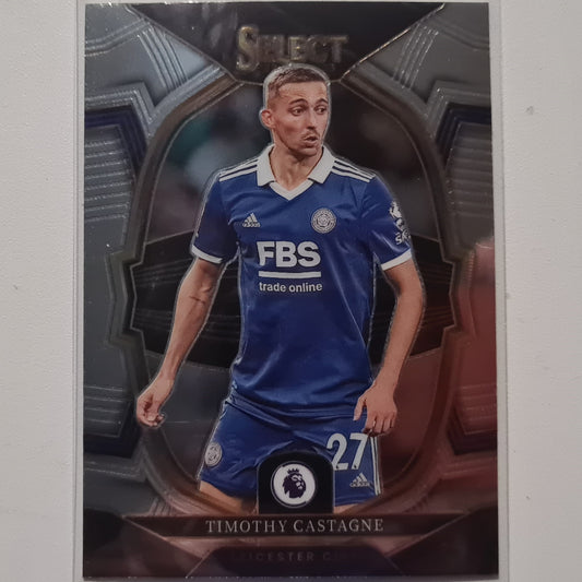 Timothy Castagne 2022-23 Panini Select Premier Terrace #51 Soccer Leicester City Excellent-Mint Sleeved