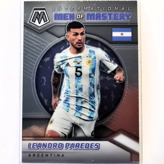 Leandro Paredes 2021-22 Panini Mosaic FIFA road to world cup Men of Mastery  #27 Soccer Argentina Mint Sleeved