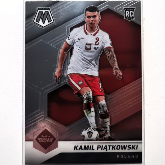 Kamil Piatkowski 2021-22 Panini Mosaic fifa road to world cup RC Rookie #50 Soccer Poland Mint Sleeved