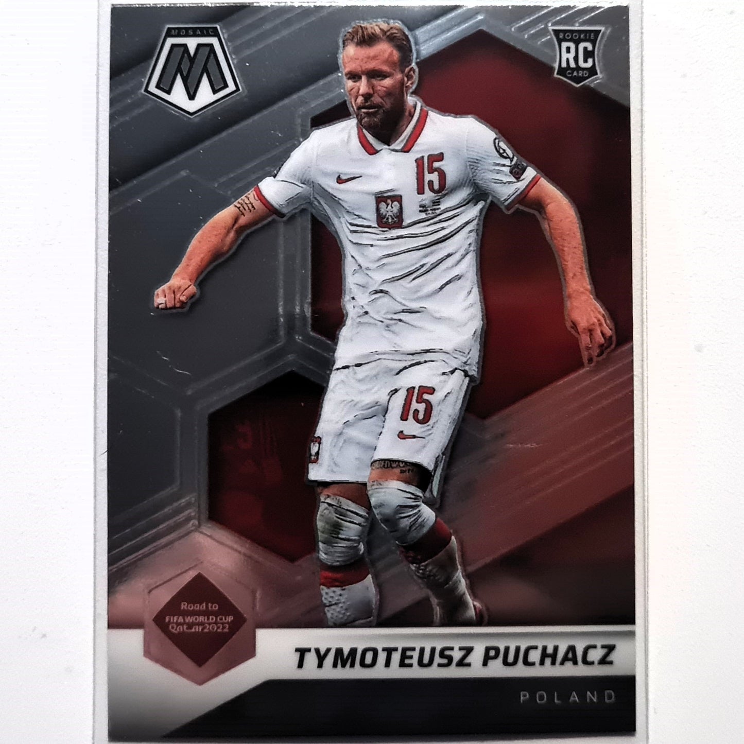 Tymoteusz Puchacz 2021-22 Panini Mosaik FIFA Weg zur Weltmeisterschaft RC Rookie #53 Fußball Polen Mint Sleeved