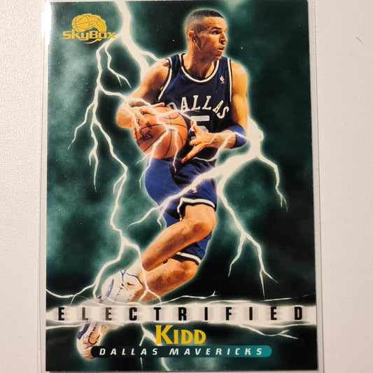 Jason Kidd 1996 Skybox Electrified insert #280 NBA Basketball Dallas Mavericks Excellent Sleeved