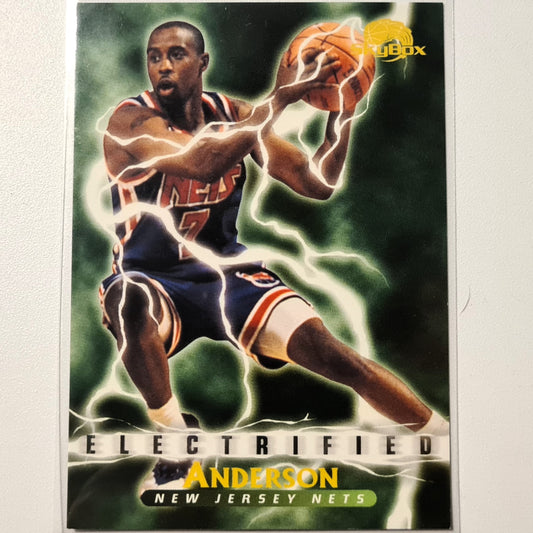 Kenny Anderson 1996 Skybox Electrified Einsatz #291 NBA Basketball New Jersey Nets Excellent Sleeved