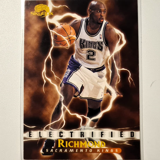 Mitch Richmond 1996 Skybox Electrified Einsatz #296 NBA Basketball Sacramento Kings Excellent Sleeved
