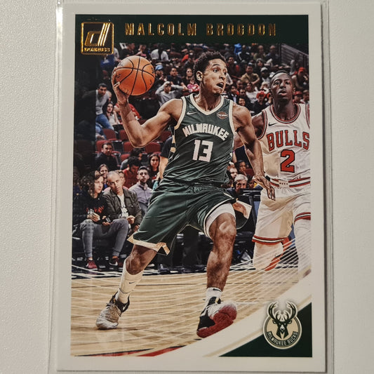 Malcolm Brogdon 2018-19 Panini Donruss #65 NBA Basketball Milwaukee Bucks Excellent-Mint Sleeved