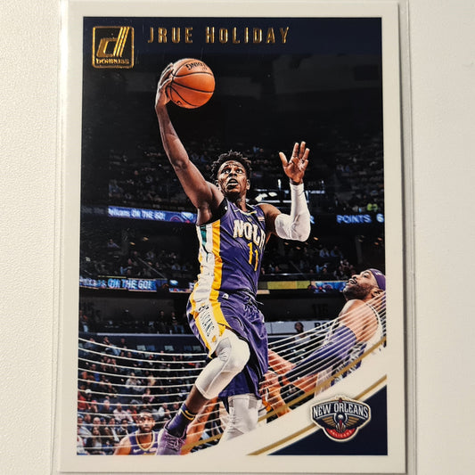 Jrue Holiday 2018-19 Panini Donruss #17 NBA Basketball New Orleans Pelicans Excellent-Mint Sleeved