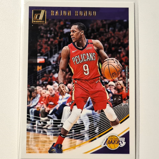 Rajon Rondo 2018-19 Panini Donruss #74 NBA Basketball New Orleans Pelicans Excellent-Mint Sleeved